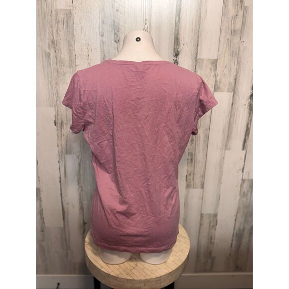 Beloved Woman Mauve Pink Short Sleeve Basic Cotton Tee 3XL - Picture 2 of 7